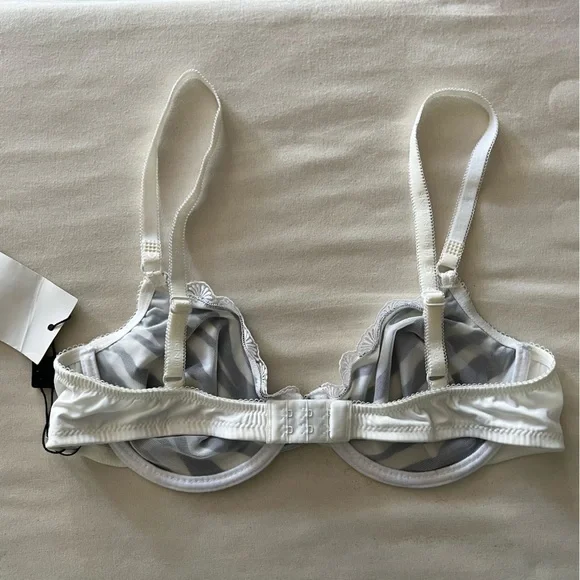 Vintage 90s Dolce & Gabbana Bra in Zebra Print w/ Logo - Picture 10 of 15